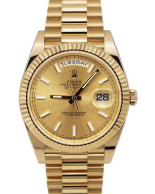 Day-Date II Champagne Dial 228238 Style Perspective